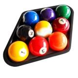 [joyonline] Billiards 9 Ball Pool Table Triangle Rack Heavy Duty Black Plastic - intl(Black)