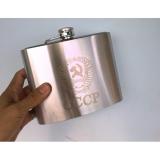 Bình đựng rượu inox và bao da Hip Plask CCCP 1 Lít  - (32oz)