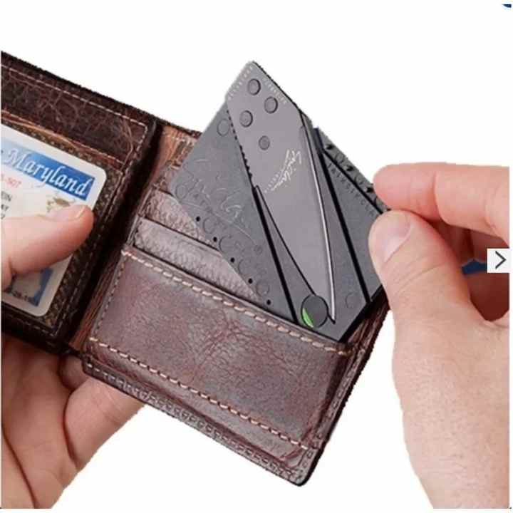 Bộ 2 dao du lịch thẻ ATM bỏ ví Loại 1 (Đen)