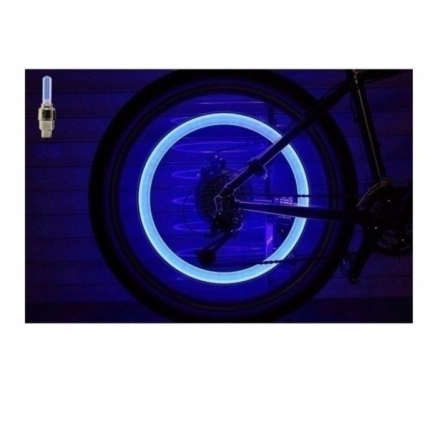 Bộ 2 đèn led gắn van bánh xe đạp (led đỏ)