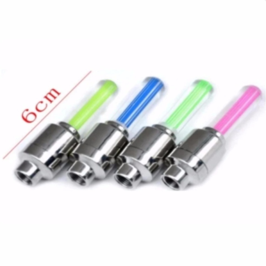 Bộ 2 đèn led gắn van bánh xe đạp (led đỏ)