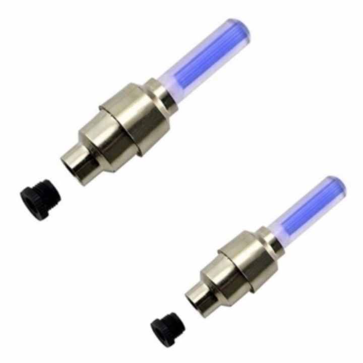Bộ 2 đèn led gắn van bánh xe đạp ( Led xanh dương)