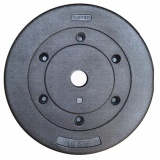 Bộ 2 tạ miếng nhựa 5kg và 10kg (đen)