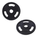 Bộ 2 tạ MIẾNG gang 4kg (Đen)