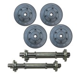 BỘ 2 TẠ THÁO LẮP 23KG (4 MIẾNG TẠ NHỰA 5KG)