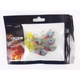 Bộ 5 mồi cá giả thân mềm South Bend Blaze Rigged Shads kích thước 5,08 cm gắn sẵn lưỡi câu