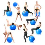 Bóng tập yoga Brosman 55cm (Xanh dương).