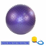 Bóng tập yoga cao cấp có gai 75cm + Tặng bơm tay mini