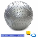 Bóng tập yoga-gym cao cấp có gai đường kính 75cm + Tặng bơm tay