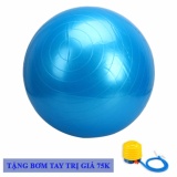 Bóng tập yoga Gymball da trơn 75cm-Tặng bơm tay
