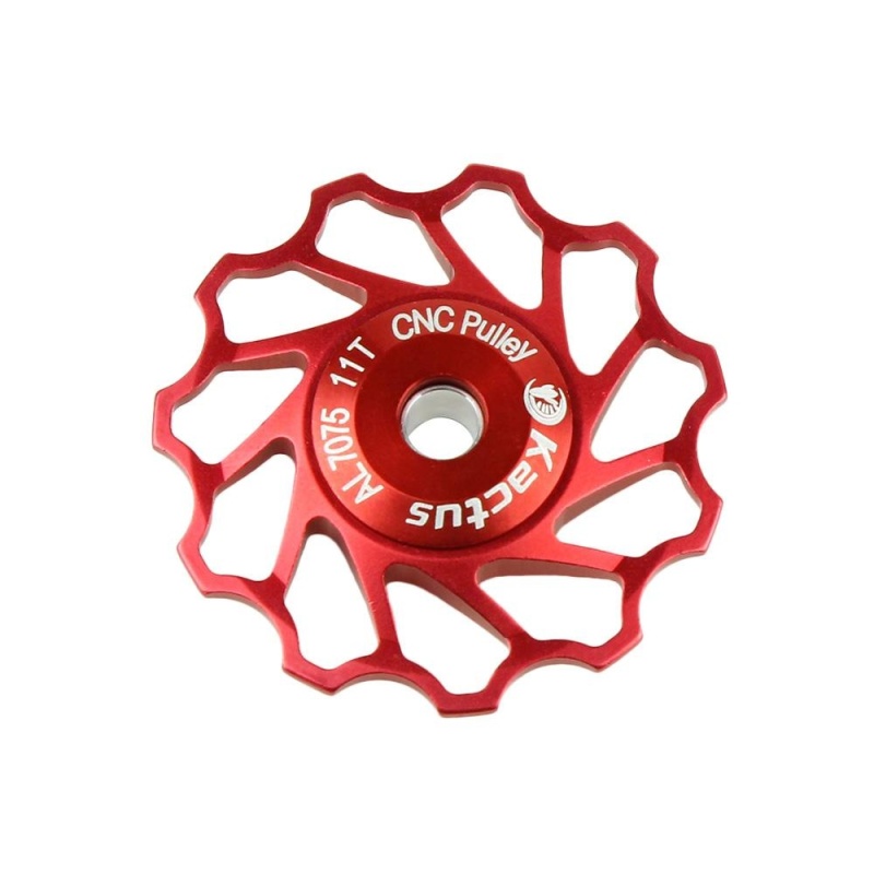 Phân phối Cokmp KACTUS Nhôm Jockey Bánh Xe Phía Sau Derailleur Ròng Rọc Shimano Sram (Đỏ)-quốc tế