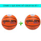 Combo 2 bóng rổ Gerustar cam số 7