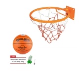Combo bộ sản phẩm Vành bóng rổ 30cm + quả bóng rổ  (Cam)