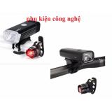 Đèn pha siêu sáng cho xe đạp Tặng đèn hậu móc đa năng cao cấp