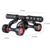 Con lăn 4 bánh tập cơ bụng + Thảm lót gối