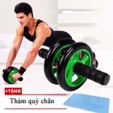 Con lăn tập bụng- Con lăn cơ bụng kèm thảm loại dày
