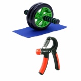 Con lăn tập cơ bụng + Kìm bóp tay điều chỉnh lực 10-40kg