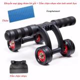 Con lăn tập giảm mỡ bụng ab roller and push up bar 4 bánh cao cấp - tiến phát