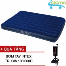 Đệm bơm hơi Intex 68758 kèm bơm tay 137x191x22cm