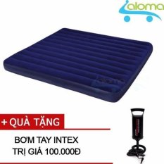 Đệm Hơi 1.8m Intex 68755 kèm bơm tay 183x191x22cm