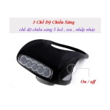 Đèn LED 5 bóng siêu sáng dùng cho xe đạp