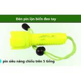 [HCM]Đèn Pin Lặn Đeo Tay Chống Nước Dùng Pin Sạc