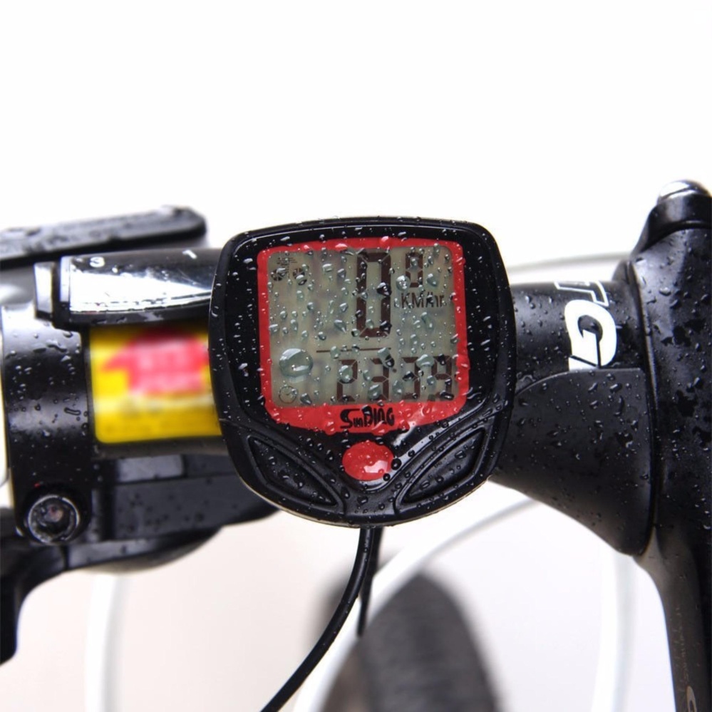 Đồng hồ tốc độ xe đạp chống nước, đo chính xác, màn hình rõ nét SPORTY