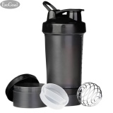 EsoGoal Protein Blender Fitness Bottle Powder Shaker Cup Mixer with 3