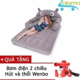 Giường hơi 150x230x22cm + Tặng kèm bơm điện