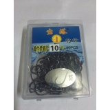 Lưỡi câu cá -  100 pcs lưỡi câu có khuy tròn size 10 (Blue)