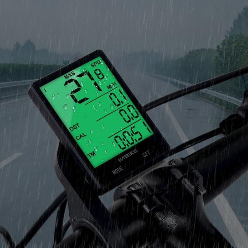 Mua INBIKE Multi-Functional Bike Motorbike Computer LCD Luminous Waterproof Odometer Speedometer - intl