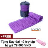 Khăn trải thảm tập Yoga bằng hạt PVC cao cấp chống trơn