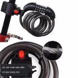 Khóa dây xe 5 số dùng cho cả xe máy và xe đạp