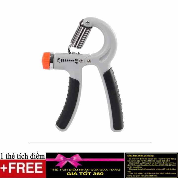 Kìm bóp tay chữ A có lò xo điều chỉnh lực (Xám) + tặng kèm 1 thẻ tích điểm Giá tôt 360