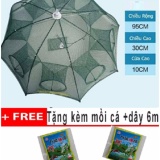 Lưới bắt cá - Lồng bát quái 8 lỗ bắt cá (tặng kèm mồi nhạy cá)