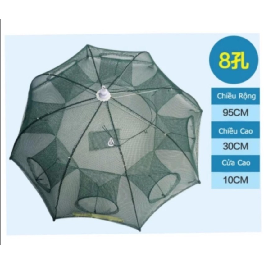 Lưới đánh bắt cá bát quái- 8 cửa - đồ câu lồng bát quái chài lưới