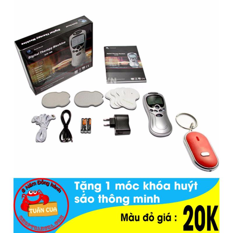Bảng giá Máy mát sa trị liệu 4 miếng dán + Free 1 móc khóa huýt sáo (Đỏ)