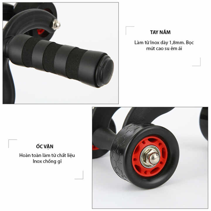 Bộ bánh xe tập thể dục 3 bánh Giá Tốt