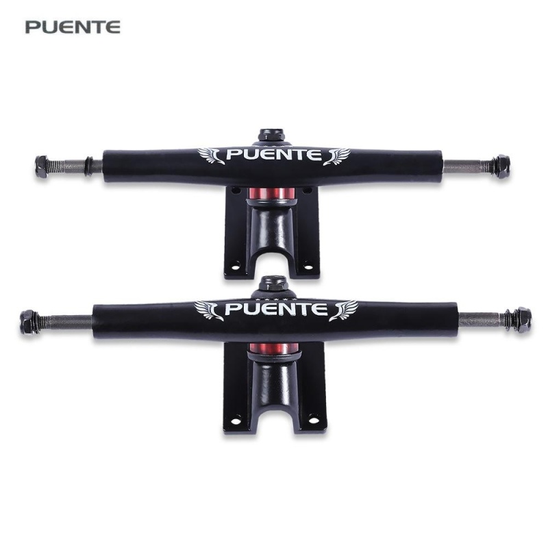 Giá bán MiniCar Black PUENTE 2pcs Universal Durable Magnesium Alloy 7 inch Skateboard Truck - intl