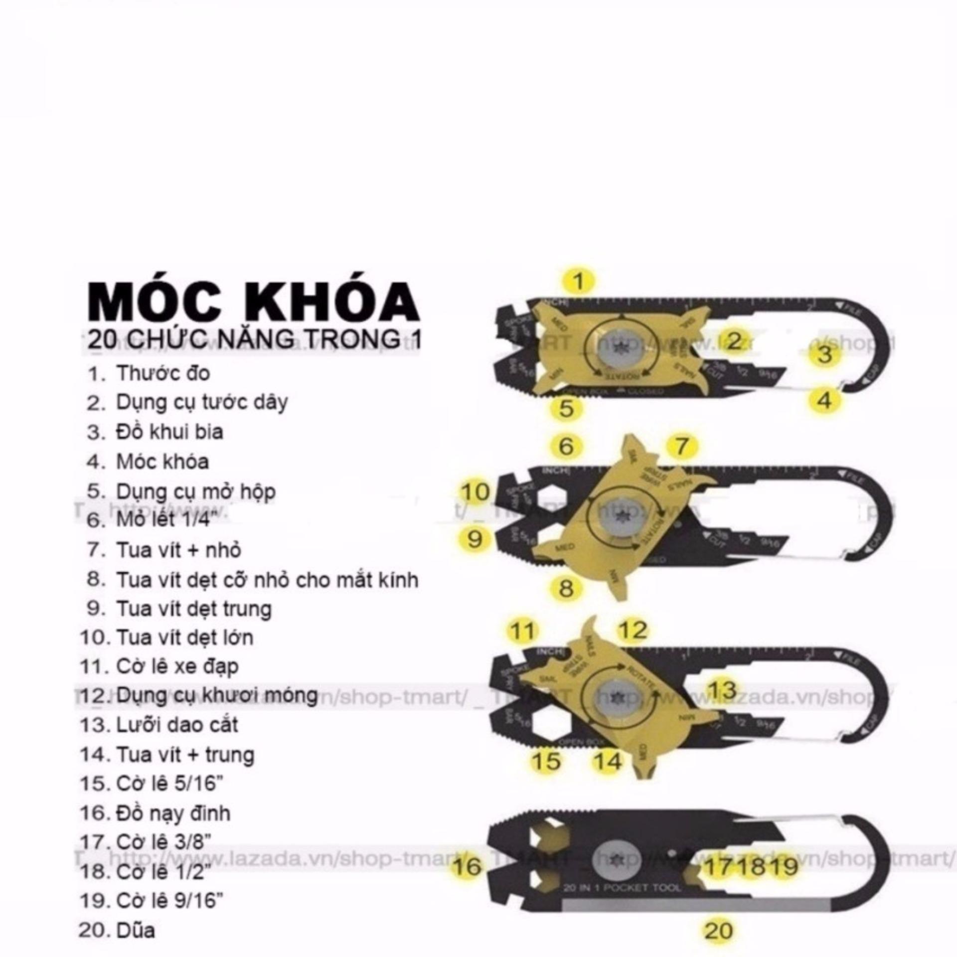 SIÊU HOT - Moc khoa,moc khoa da nang,Móc chìa khóa đa năng 20 in 1 206436