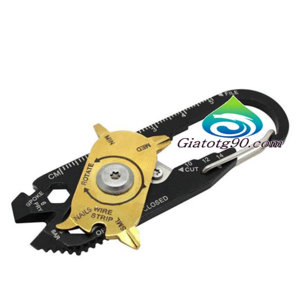 Móc khóa đa năng C'MON TOOLS 20 chức năng trong 1 206436 (Đen)