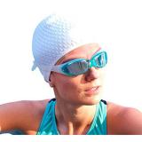 Water drop swimming cap
