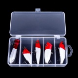 Palight 5 cái các loại mồi câu cá mồi popper crankbaits nhân tạo mồi giả cá 6 # móc câu-quốc tế