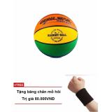 Quả bóng rổ cao su 8 màu số 7 + Tặng băng chắn mồ hôi tay