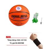 Quả bóng rổ cao su gerustar số 6 + Tặng băng chăn mồ hôi tay