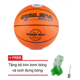 Quả bóng rổ số 7 Gerustar (Cam) và Tặng kim bơm bóng và lưới đựng bóng