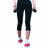 Quần tập thể thao nữ Donex Proning (tập gym, thể dục…) (Đen phối xanh copan)