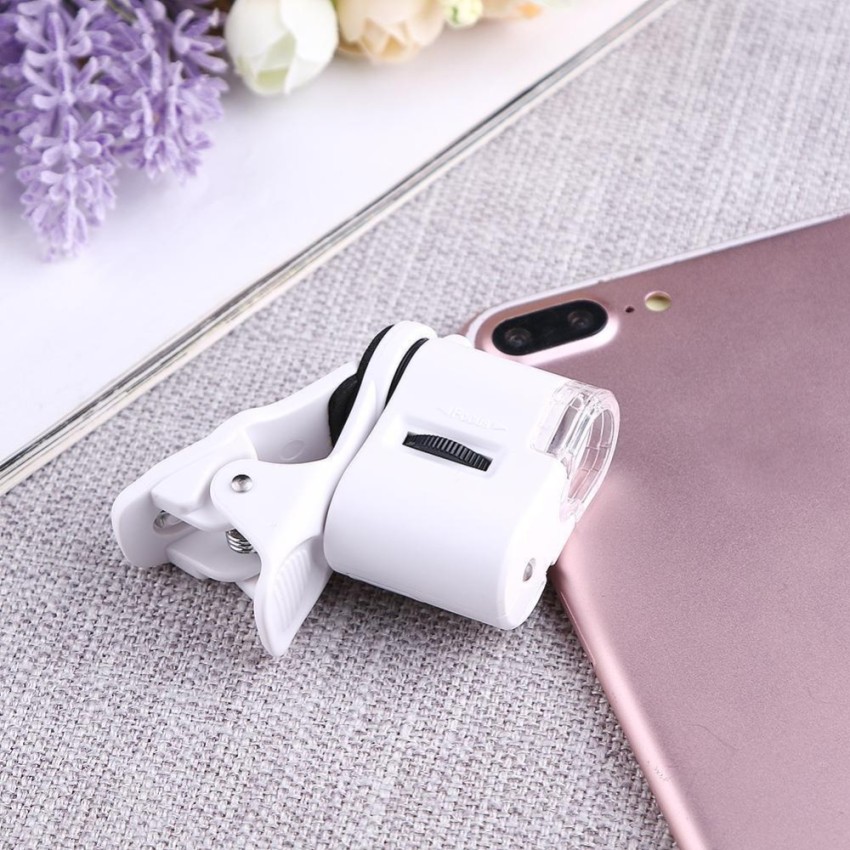 Universal 60X Phone Microscope Zoom Micro Camera Clip Lens w/ LED Light -  intl