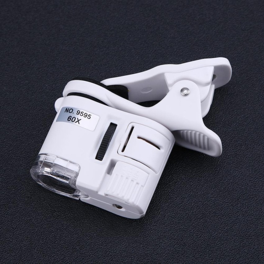 Universal 60X Phone Microscope Zoom Micro Camera Clip Lens w/ LED Light -  intl
