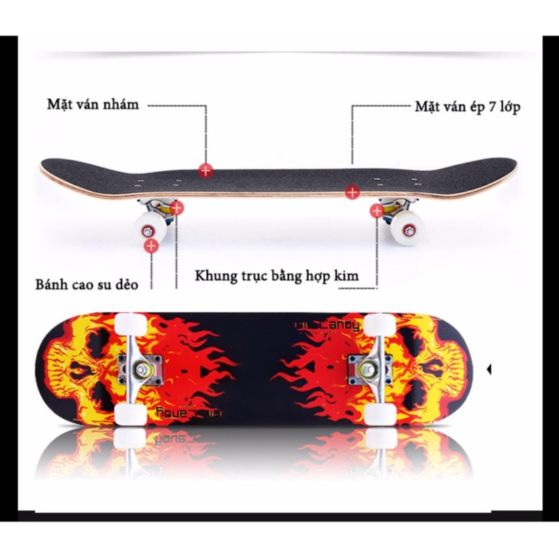 Giá bán Ván trượt Skate Board trẻ em loại lớn (Trên 10 tuổi)